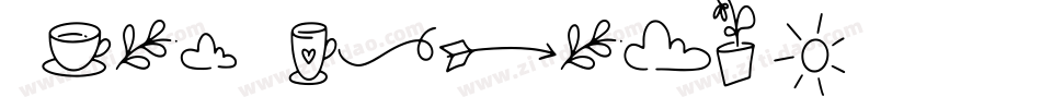 Xmas Clipart 2字体转换